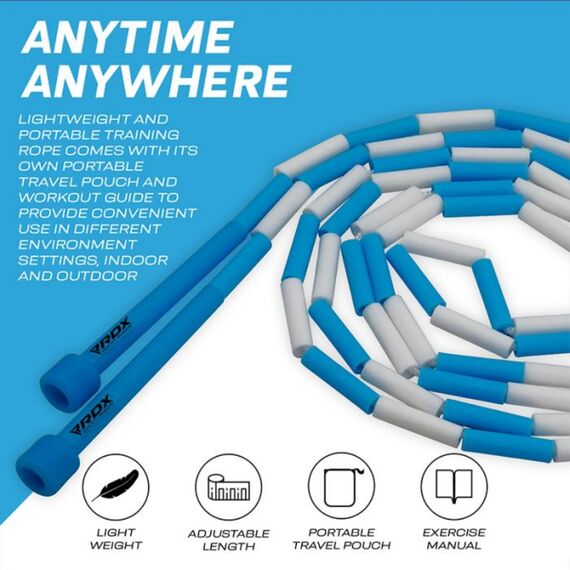 Geflochtenes Nylon-Springseil Für Kinder, 3 M, Verhedderungsfrei, Farbe: Blau, Länge: 3.0m, 5 image