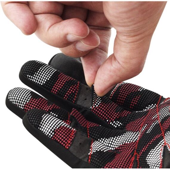 Touchscreen-freundliche Vollfinger-Fitness-Handschuhe, Bekleidungsgrösse: L, Farbe: Rot, 12 image