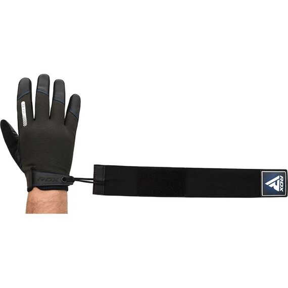 Gym Training Gloves T2 Full Blue-S, Size: S, Colour: Blue, 3 image