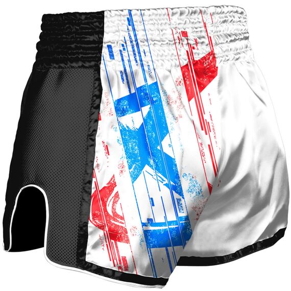 8 Weapons Muay Thai Shorts Super Mesh - Cut like a blade, Colour: Weiss, Size: M, 2 image