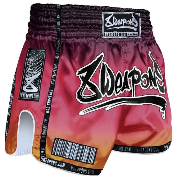 8 WEAPONS Muay Thai Shorts - Vivo Sunsphere XXL, Size: 2XL, Colour: Bordeau