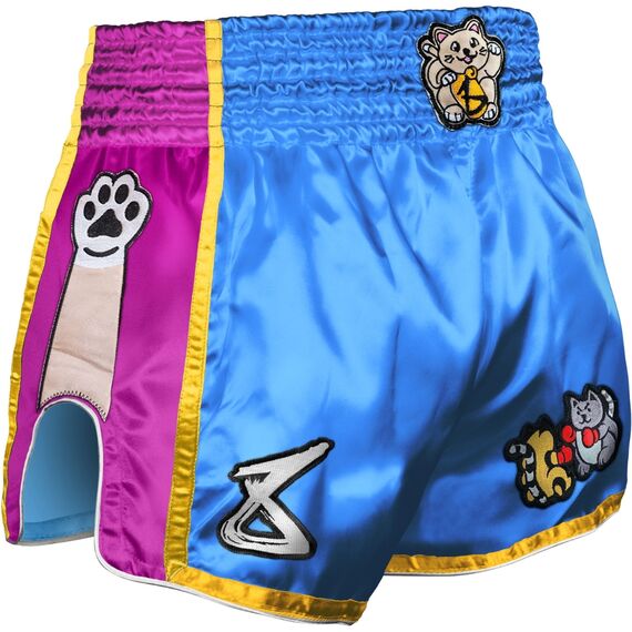 Muay Thai Shorts  - Meow Thai, Bekleidungsgrösse: XL, Farbe: Blau, 2 image