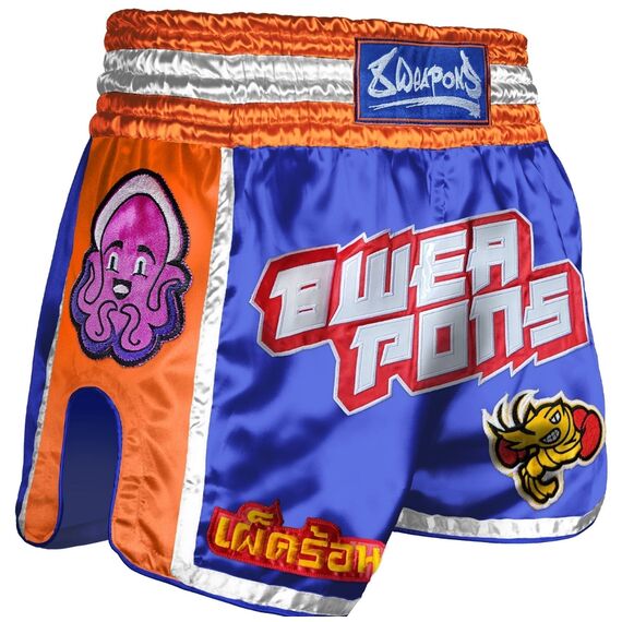 8 WEAPONS Muay Thai Shorts - Muay Talay M, Size: M, Colour: Orange