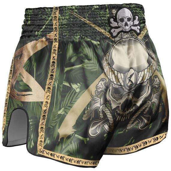 Muay Thai Shorts - Bone Island, Bekleidungsgrösse: M, Farbe: Khaki, 2 image