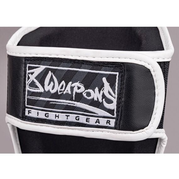 8 WEAPONS Shin Guards, Kids, Unlimited 2.0, black-white, L/XL, Size: L/XL, Colour: Schwarz, 5 image