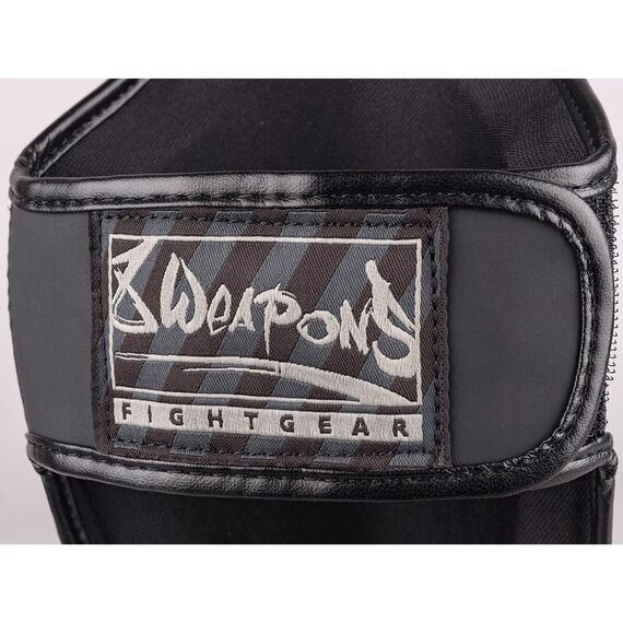 8 WEAPONS Shin Guards, Kids, Unlimited 2.0, black-black, S/M, Size: S/M, Colour: Schwarz, 5 image