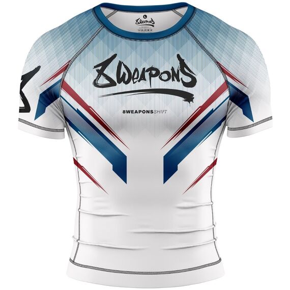 Kompressions-T-Shirt kurzarm - Shift, Bekleidungsgrösse: S, Farbe: Weiss