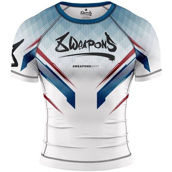 Kompressions-T-Shirt kurzarm - Shift, Bekleidungsgrösse: L, Farbe: Weiss