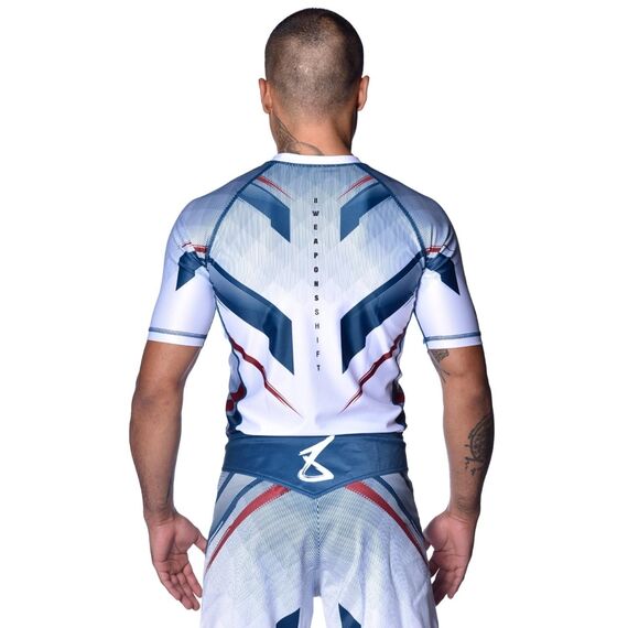T-shirt de compression à manches courtes Shift, Taille: 2XL, Couleur: Blanc, 6 image