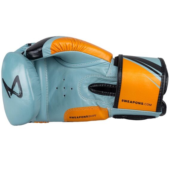 8 WEAPONS Boxing Gloves, Shift, ice-grey-orange, 10 Oz, Colour: Blue, OZ: 10oz, 2 image