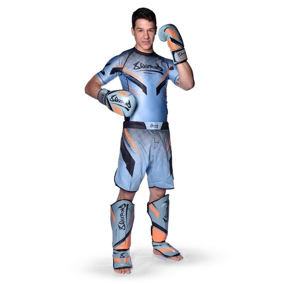 8 WEAPONS Boxing Gloves, Shift, ice-grey-orange, 10 Oz, Colour: Blue, OZ: 10oz, 6 image