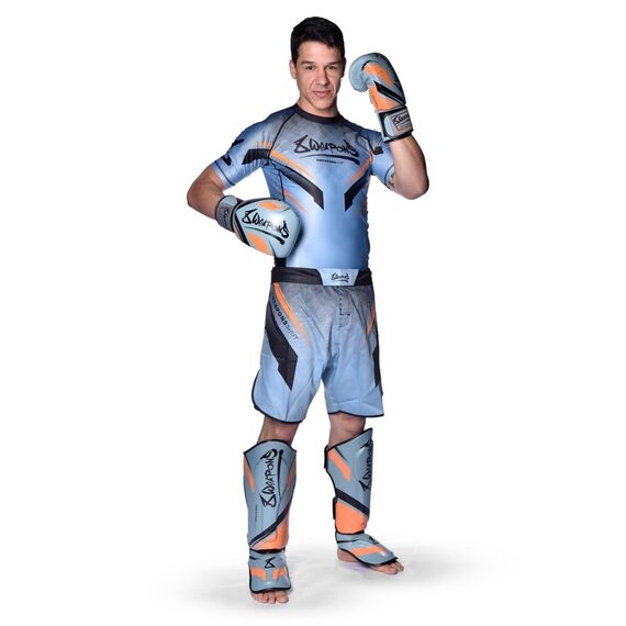 8 WEAPONS Boxing Gloves, Shift, ice-grey-orange, 14 Oz, Colour: Blue, OZ: 14oz, 4 image