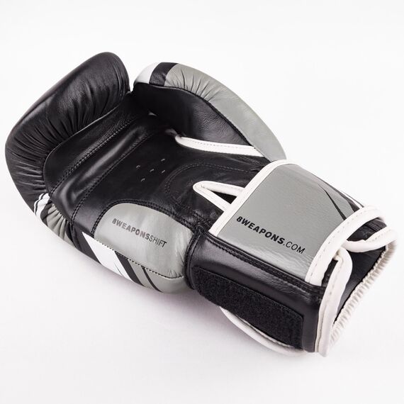 8 WEAPONS Boxing Gloves, Shift, black-white, 10 Oz, Colour: Schwarz, OZ: 10oz, 3 image