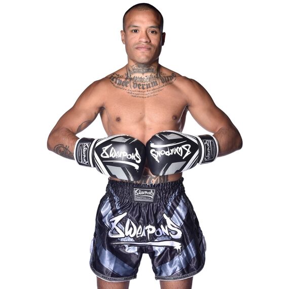 8 WEAPONS Boxing Gloves, Shift, black-white, 10 Oz, Colour: Schwarz, OZ: 10oz, 5 image