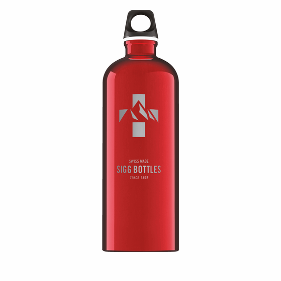 Traveller" water bottle 600ml SIGG | Red - Grey, 2 image