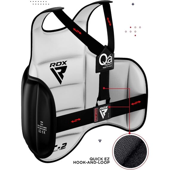 Semi contact chest guard SCC-T2, Size: S/M, Colour: Schwarz, 4 image