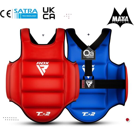 Semi contact chest guard SCC-T2, Size: 2XL, Colour: Rot, 7 image