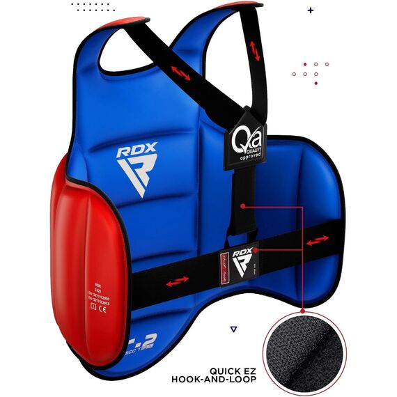 Semi contact chest guard SCC-T2, Size: 2XL, Colour: Rot, 3 image