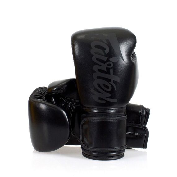 Gants de boxe Fairtex BGV14 Black is Black, Couleur: Noir, OZ: 12oz