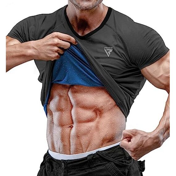 Sweat T-Shirt Men For Weight Loss, Size: L, Colour: Grey, 8 image