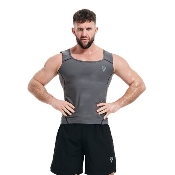 Sweat T-Shirt Men For Weight Loss, Size: L, Colour: Grey, 9 image