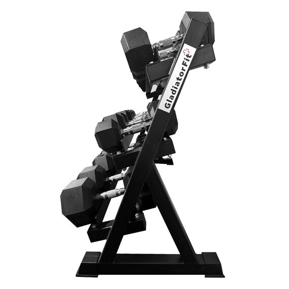 Steel storage rack for 12 pairs of dumbbells, 9 image