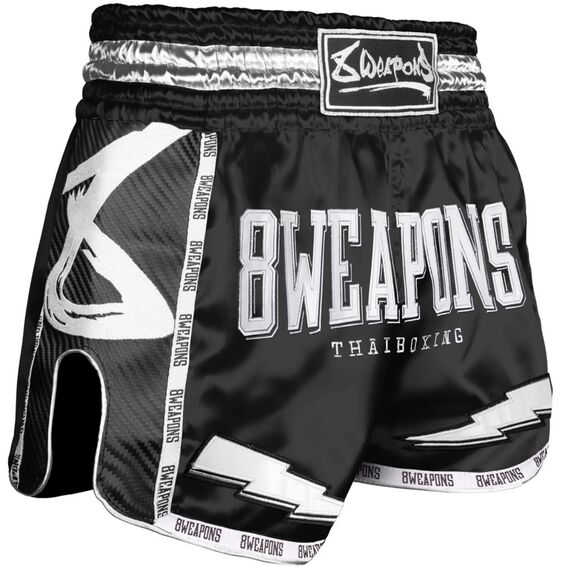 8 Weapons Muay Thai Shorts Carbon -  Night 2.0, Colore: Nero, Size: L
