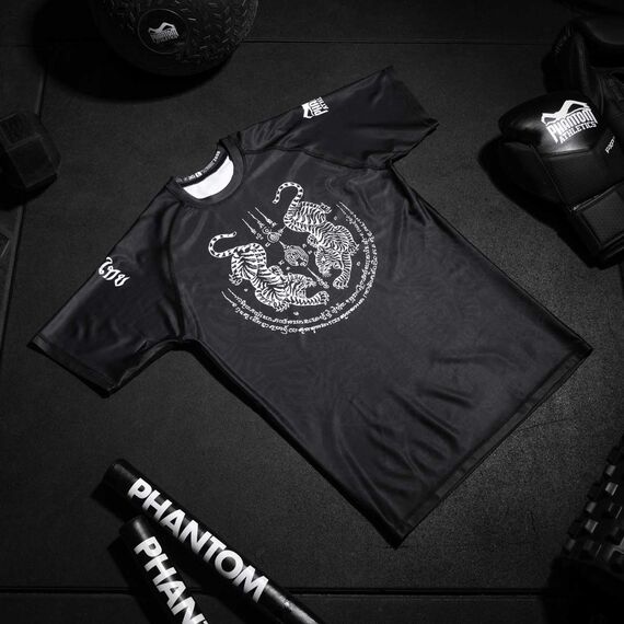 Rashguard Sak Yant, Bekleidungsgrösse: 2XL, Farbe: Schwarz, 3 image