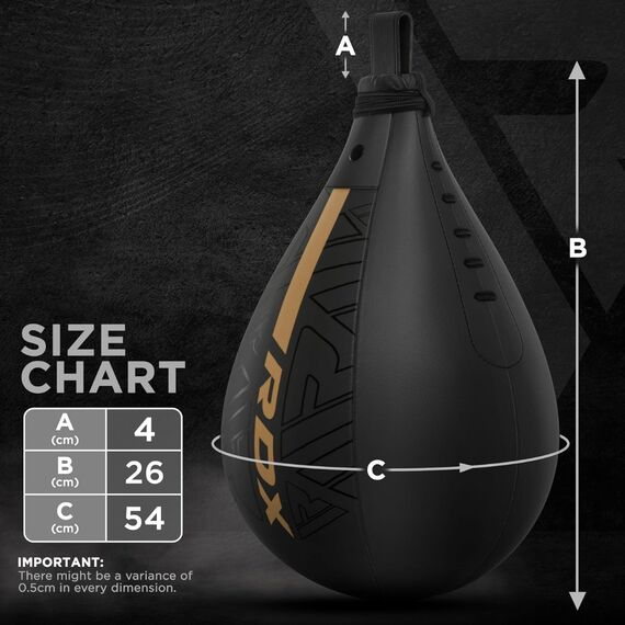 RDX F6 KARA Speed Ball – Intense & Precise Training, Size: One Size, Colour: Gold, 7 image