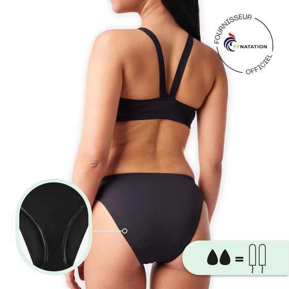 Menstrual swimwear stockings "Héléades" Woman Smoon | Black XS, 4 image