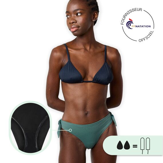 Women's "Ligie" menstrual swimwear bottoms Smoon | Green S, 6 image