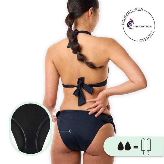 Women's "Ligie" menstrual swimwear bottoms Smoon | Black S, 6 image