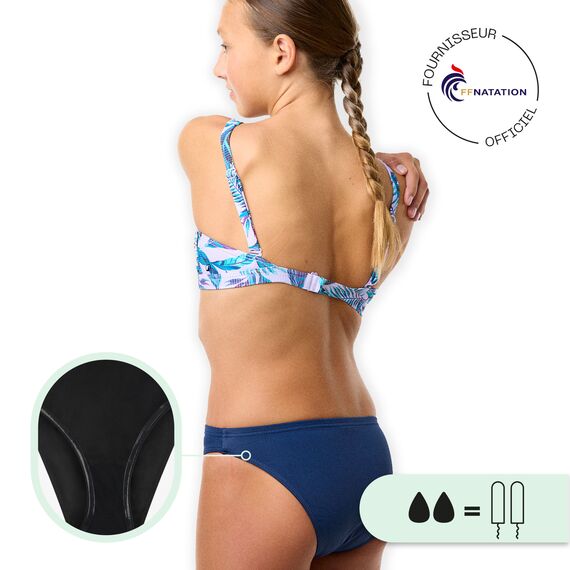 Heliades" Menstruations-Badeanzugsstrumpf für Mädchen Smoon | Blau 12-14 Jahre, 4 image
