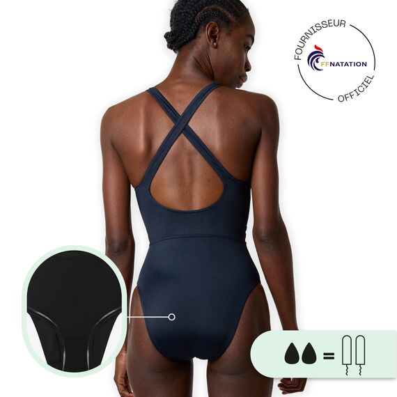 Maillot de bain menstruel Femme "Naiades" Smoon | Noir S, 4 image