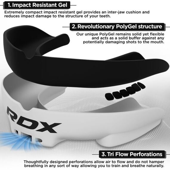 RDX Mouth Guard Junior below 12 years, Colour: Weiss, 3 image