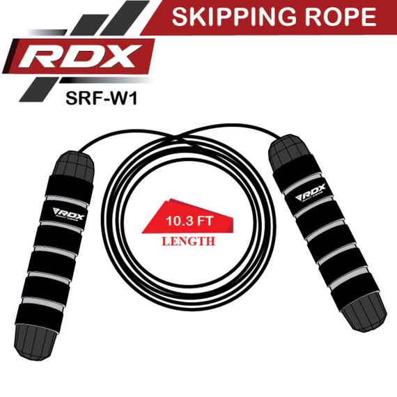 Skipping Rope Steel Coated Cable W1 Red-10.3Ft (15619), Colour: Rot, Length: 304 cm, 7 image