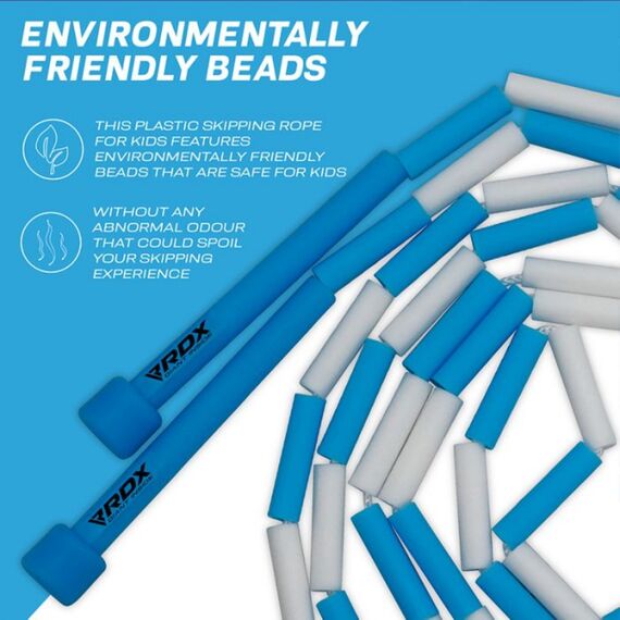 Skipping Rope Kids Segmented Adjustable Dark Blue-10Ft (15701), Colour: Blue, Length: 3.0m, 4 image