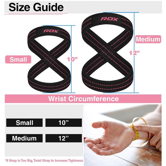 RDX Gym Lifting Cotton Straps, Size: M, Colour: Rosa, 6 image