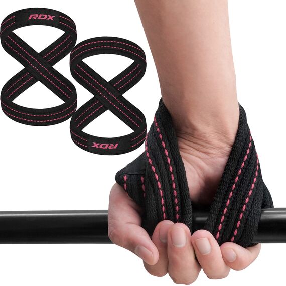 RDX Gym Lifting Cotton Straps, Size: M, Colour: Rosa, 9 image