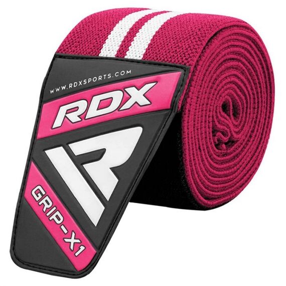 Bandes de genoux pour musculation et d'haltérophilie, Taille: Taille unique, Couleur: Rose, 2 image