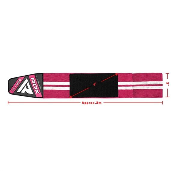 Bandes de genoux pour musculation et d'haltérophilie, Taille: Taille unique, Couleur: Rose, 3 image