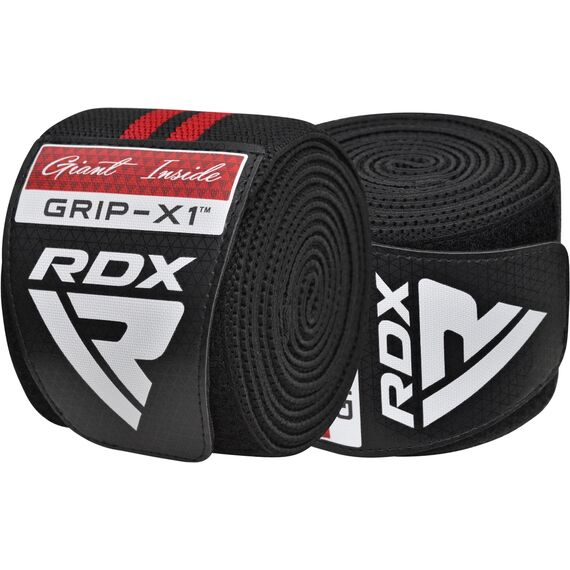 Gym Knee Wrap, Size: One Size, Colour: Rot, 2 image