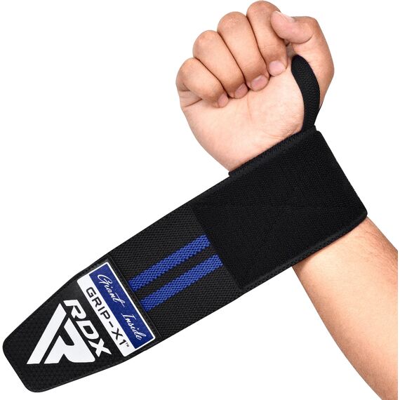 RDX Wrist Support Wraps for Weight Lifting, Size: One Size, Colour: Blue, 2 image