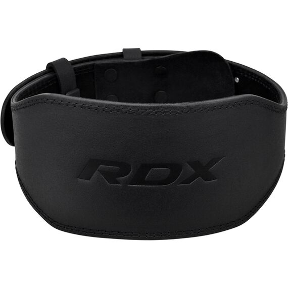 RDX 6 Inch Padded Leather Weightlifting Fitness Gym Belt, Size: L, Colour: Schwarz, 4 image