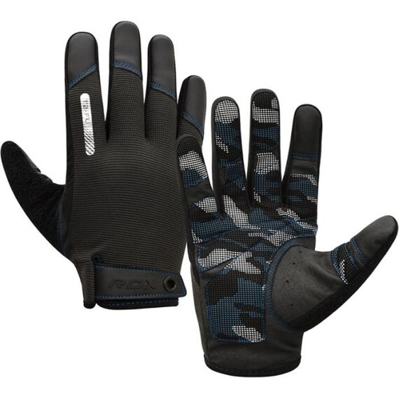 Gants de Fitness à doigt complet pour écran tactile, Taille: L, Couleur: Bleu, 10 image