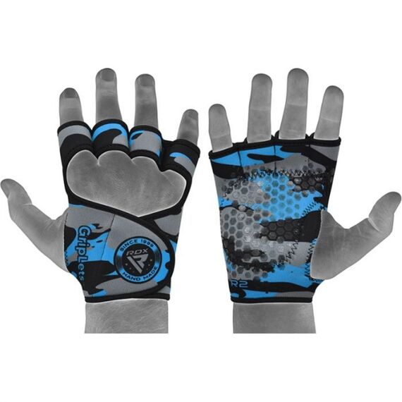 Gewichtheberhandschuhe, Farbe: Blau, Grösse : L-XL