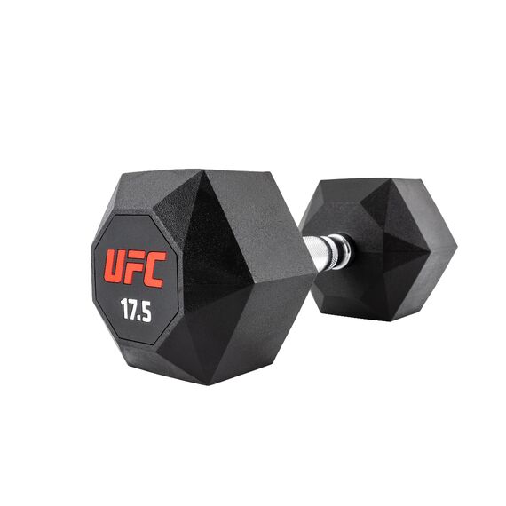 UFC Octagon Dumbbell-17.5kg, Colour: Schwarz, Additional Weight: 17.5 kg, 5 image