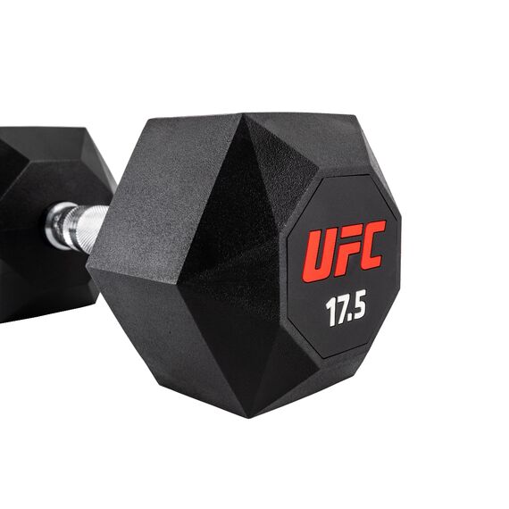 UFC Octagon Dumbbell-17.5kg, Colour: Schwarz, Additional Weight: 17.5 kg, 7 image