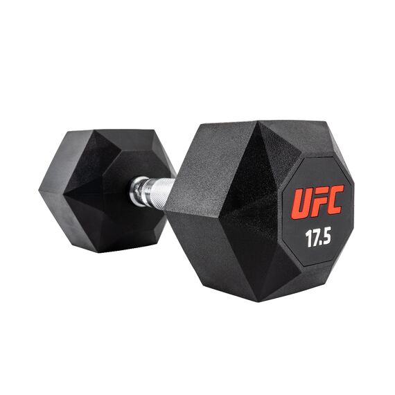 UFC Octagon Dumbbell-17.5kg, Colour: Schwarz, Additional Weight: 17.5 kg