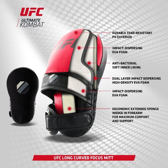 UFC Curved Focus Mitt, Colour: Schwarz, 20 image